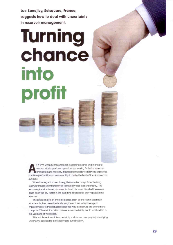 Oilfield Technology September 2011 Turning Chance Into Profit